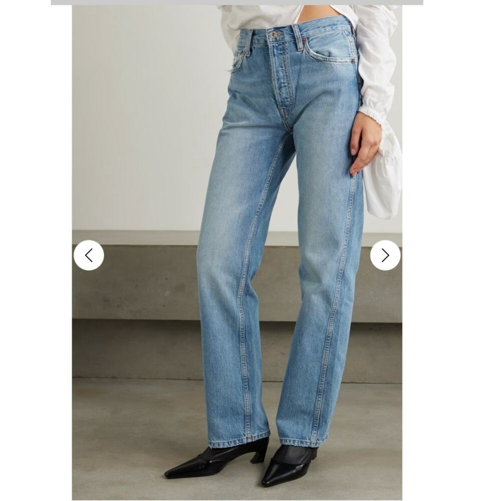 RE/DONE 90's loose high-rise straight leg jeans in Bay Fade Size 31 NWT - Picture 1 of 7
